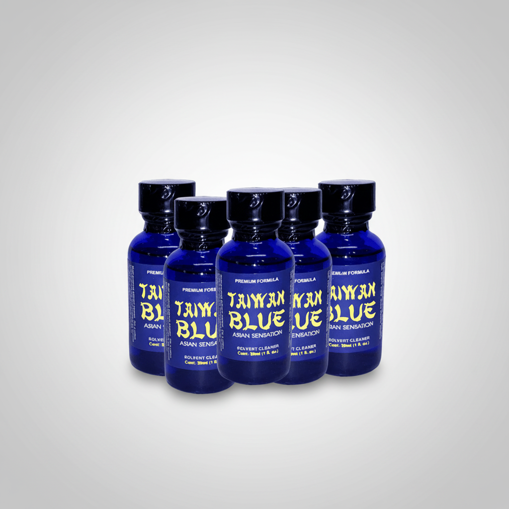 Powder Popper Blue Bulk Pack x5 – Taiwan Blue 15mL Machine Lubricant Popper | Poppers ...